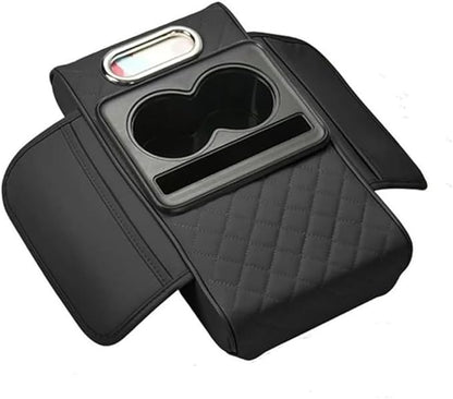 🛒 ACCOUDOIR DE VOITURE PREMIUM – AVEC PORTE-GOBELETS & RANGEMENTS