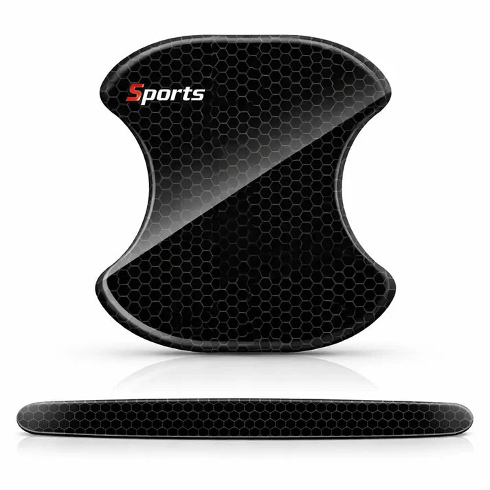 Protections Poignées de Porte Voiture | Effet fibre de carbone 🚗✨